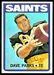 1972 Topps Dave Parks football card