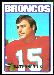1972 Topps Jim Turner football card