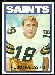 1972 Topps Hugo Hollas football card