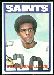 1972 Topps Delles Howell football card