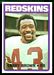 1972 Topps Larry Brown football card
