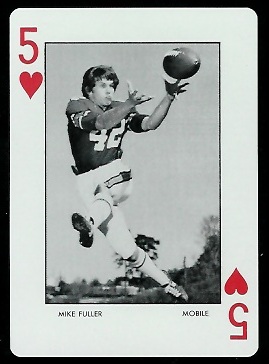 Mike Fuller 1973 Auburn playing card