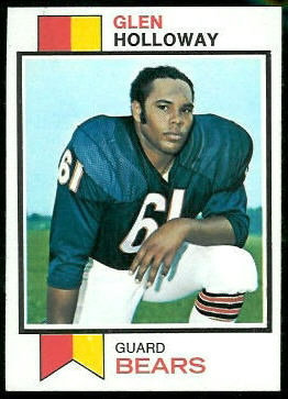 Glen Holloway 1973 Topps football card