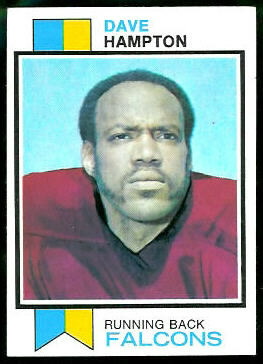Dave Hampton 1973 Topps football card