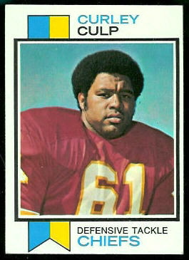 Curley Culp 1973 Topps rookie football card