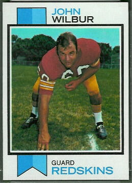 John Wilbur 1973 Topps rookie football card