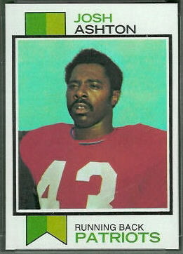 Josh Ashton 1973 Topps football card