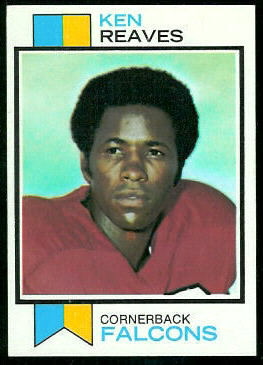 Ken Reaves 1973 Topps football card
