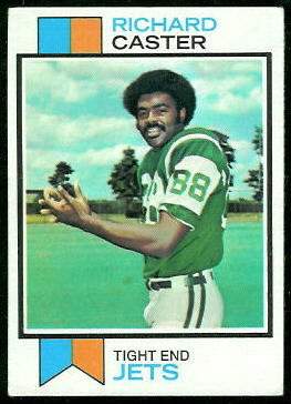 Richard Caster 1973 Topps football card