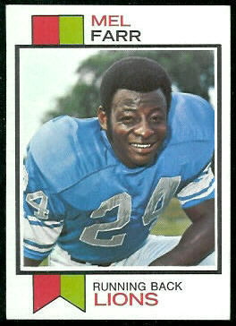 1973 Topps Mel Farr football card