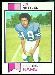 1973 Topps football card #116: Jim Nettles