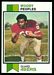 1973 Topps football card #262: Woody Peoples