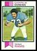 1973 Topps Charlie Cowan football card