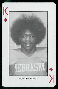 Wonder Monds 1974 Nebraska Cornhuskers playing card