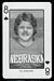 1974 Nebraska Playing Cards Al Eveland football card