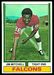 1974 Parker Brothers football card #107: Jim Mitchell