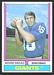1974 Parker Brothers Norm Snead football card