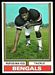 1974 Parker Brothers Rufus Mayes football card