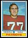 1974 Parker Brothers Tom Neville football card
