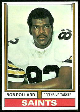 Bob Pollard 1974 Topps football card