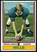 1974 Topps Bruce Jarvis football card
