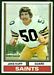 1974 Topps football card #204: Jake Kupp