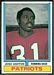 1974 Topps football card #26: Josh Ashton