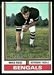1974 Topps Mike Reid football card