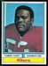 1974 Topps Tommy Hart football card
