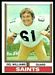 1974 Topps Del Williams football card