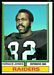 1974 Topps Horace Jones football card