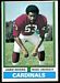 1974 Topps Jamie Rivers football card