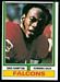 1974 Topps football card #55: Dave Hampton