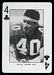 1974 West Virginia Playing Cards football card #4C: Ron Lee