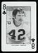 1974 West Virginia Playing Cards Steve Dunlap football card