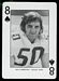 1974 West Virginia Playing Cards Ken Culbertson football card