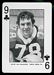1974 West Virginia Playing Cards David Van Halanger football card