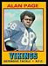 1974 Wonder Bread Alan Page football card