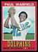 1974 Wonder Bread Paul Warfield football card
