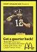 1975 McDonalds Quarterbacks football card #1: Terry Bradshaw
