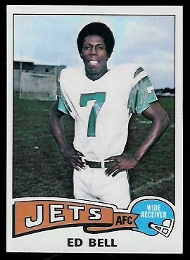 Ed Bell 1975 Topps football card