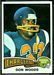 1975 Topps football card #10: Don Woods