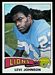 1975 Topps Levi Johnson football card