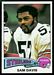 1975 Topps Sam Davis football card