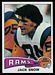 1975 Topps Jack Snow football card