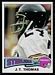 1975 Topps J.T. Thomas football card