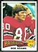 1975 Topps Bob Adams football card