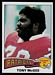 1975 Topps football card #41: Tony McGee