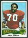 1975 Topps football card #45: Paul Smith