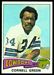 1975 Topps Cornell Green football card